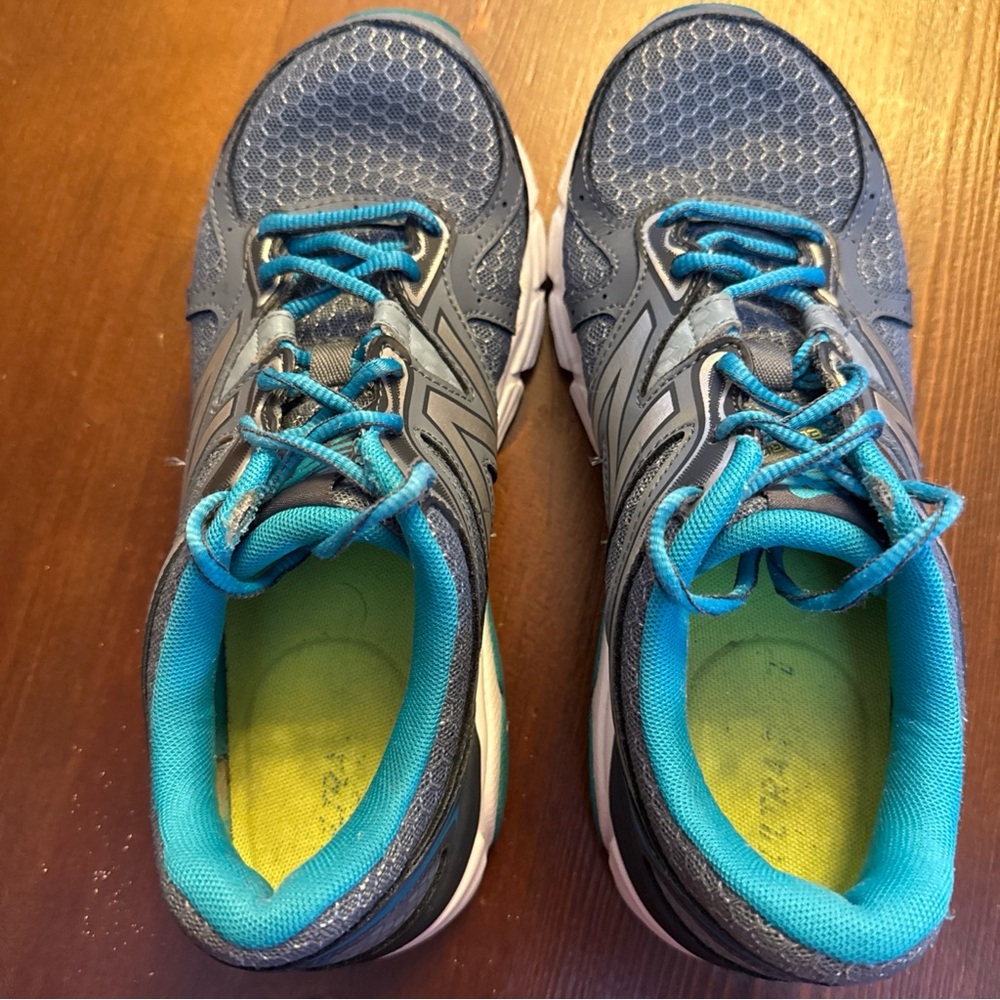 New Balance 560v6 Running‎ Shoes Womens Size 8 Gray Teal Mesh Tech Ride W560LG6 - Picture 3 of 8